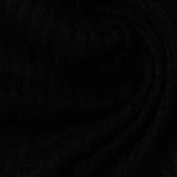 Viscose Polyester Blend Rib Knit Fabric, 190 gsm — Black — photo 3