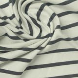 Dark Grey Stripes Jersey Knit, Cotton — photo 3