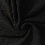 Black Abstract-Leaf Jacquard, Poly-Viscose — photo 3