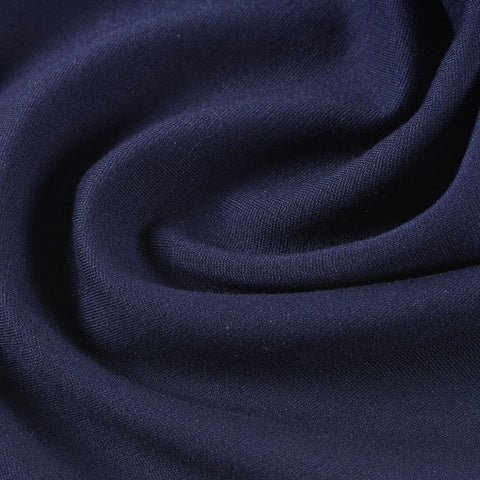 Viscose Nylon Stretch Ponte Knit Fabric, 160 cm — Navy