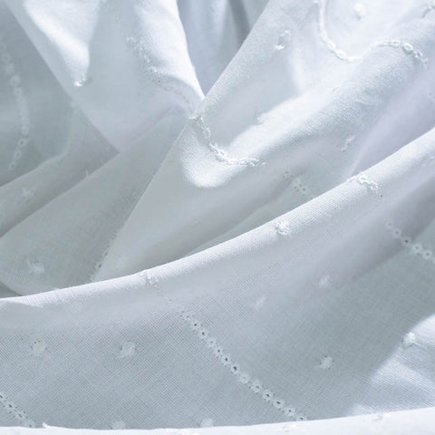 White Dots Woven, Cotton