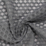 Grey Honeycomb Knit, Polyester — photo 3