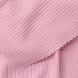 Viscose Stretch Rib Knit Fabric, 250 gsm, 145 cm — Pink — photo 3