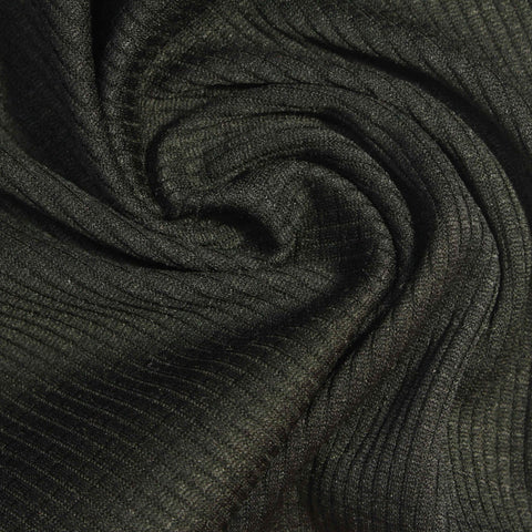 Dark Green Marl Interlock Knit, Polyester, 175 gsm