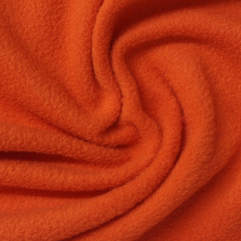 100% Polyester Fleece Fabric, 180 gsm, 160 cm — Orange