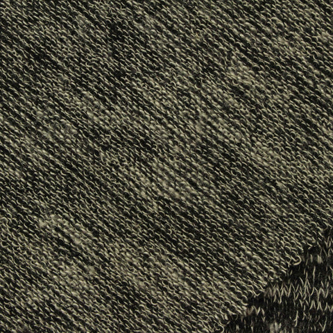 Black Marl Chunky Knit, Viscose-Poly, 180 gsm