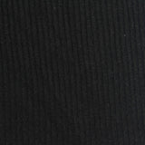 Polyester Viscose Stretch Rib Knit Fabric, 242 gsm, 170 cm — Black — photo 3