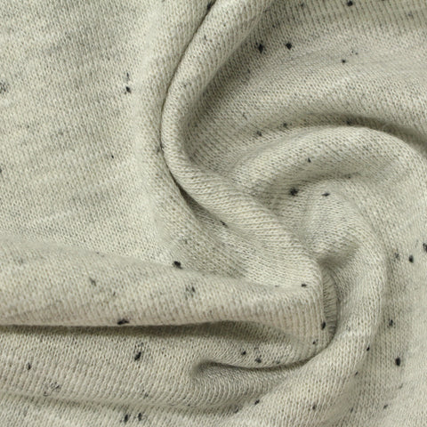 Light Grey Marl French Terry, Poly-Viscose, 276 gsm
