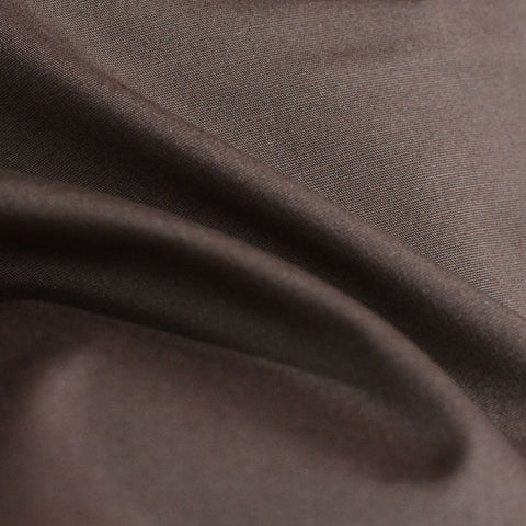 Cotton Stretch Poplin Fabric, 120 gsm, 125 cm — Brown