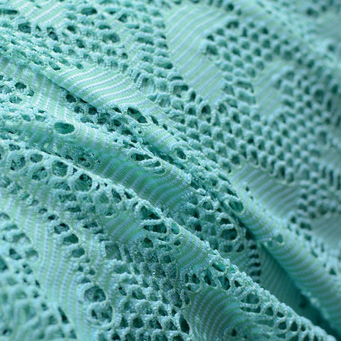 Mint Openwork Jacquard, Polyester