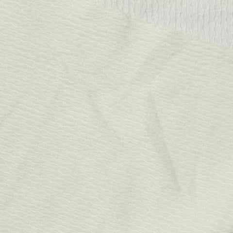 Polyester Stretch Crepe Fabric, 165 gsm, 180 cm — White