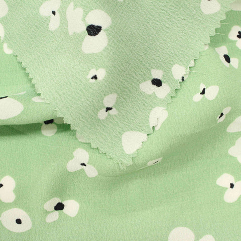 Off-White Floral Woven, Viscose