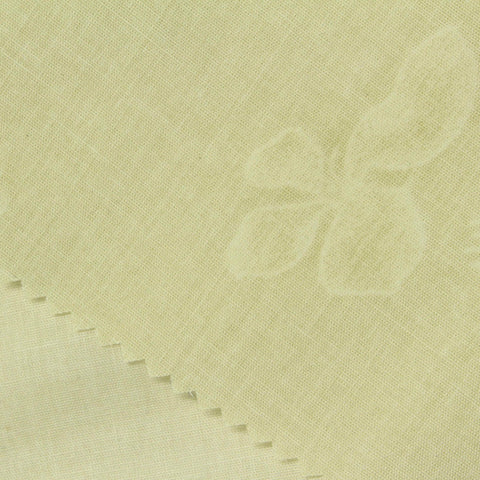 Khaki Tone-on-Tone Floral Voile, Polyester