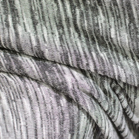 Black Marl Knit, Poly-Viscose, 210 gsm