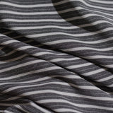 Grey Horizontal-Stripe Knit, Polyester — photo 3