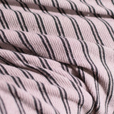 Black Stripe Knit, Poly-Viscose — photo 3