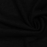Polyester Viscose Chunky Knit Fabric, 240 gsm, 160 cm — Black — photo 3