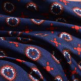 Navy Floral Knit, Polyester — photo 3