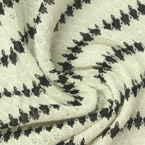 Black Diamond Chunky Knit, Cotton-Poly, 170 gsm