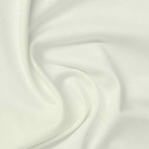 100% Cotton Interlock Knit Fabric, 190 gsm, 175 cm — White