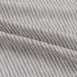 Light Grey Horizontal-Stripe Jersey Knit, Poly-Viscose — photo 3