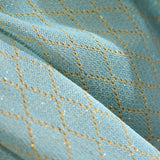 Light Blue Diamond Jacquard, Poly-Cotton — photo 3