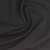 Black Textured Interlock Knit, Polyester — photo 3