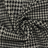 Black Houndstooth Jacquard, Poly-Viscose — photo 3