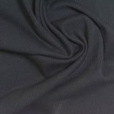 Brushed Nylon Stretch Interlock Knit Fabric, 220 gsm, 160 cm — Black — photo 3