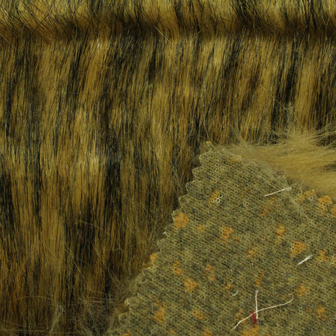 Brown Animal Print Knit, Acrylic-Poly