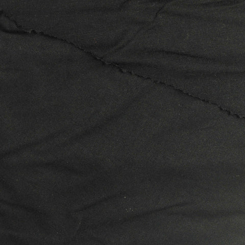 Viscose Stretch Jersey Knit Fabric, 170 gsm, 175 cm — Black