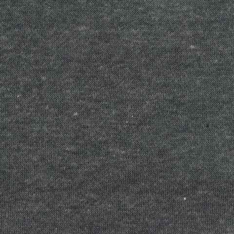Dark Grey Marl French Terry, Poly-Cotton, 274 gsm