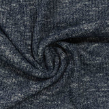 Navy Marl Rib Knit, Polyester — photo 3