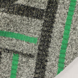 Green Horizontal-Stripe Rib Knit, Poly-Viscose — photo 3