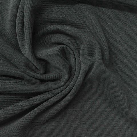 Washed Viscose Polyester Jersey Knit Fabric, 185 gsm, 170 cm — Grey