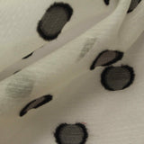 Black Polka-Dot Jacquard, Viscose-Nylon — photo 3