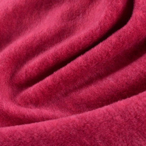 Brushed 100% Polyester Interlock Knit Fabric, 234 gsm — Pink
