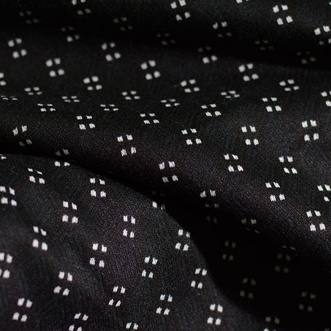 White Square Jacquard, Poly-Viscose