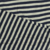 Navy Horizontal-Stripe Knit, Viscose — photo 3