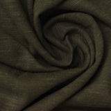Dark Olive Heather Jersey Knit, Poly-Cotton — photo 3