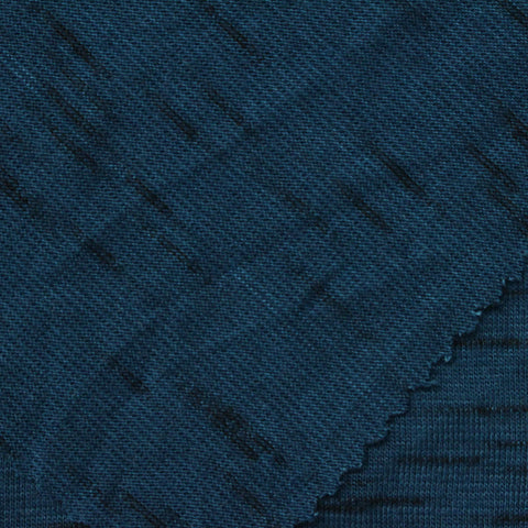 Blue Marl Jersey Knit, Poly-Viscose, 180 gsm, 168 cm