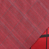 Red Grid Jacquard, Polyester — photo 3
