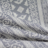 Grey Floral Jacquard, Acrylic-Poly — photo 3