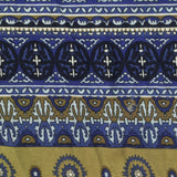Blue Horizontal-Band Jersey Knit, Cotton-Viscose — photo 3