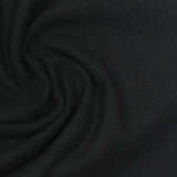 Brushed Polyester Stretch Sateen Fabric, 300 gsm, 160 cm — Black — photo 3