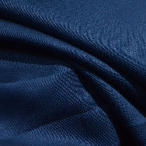 Cotton Stretch Twill Fabric, 150 gsm, 147 cm — Navy