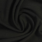 Viscose Nylon Stretch Ponte Knit Fabric, 210 gsm, 160 cm — Black — photo 3