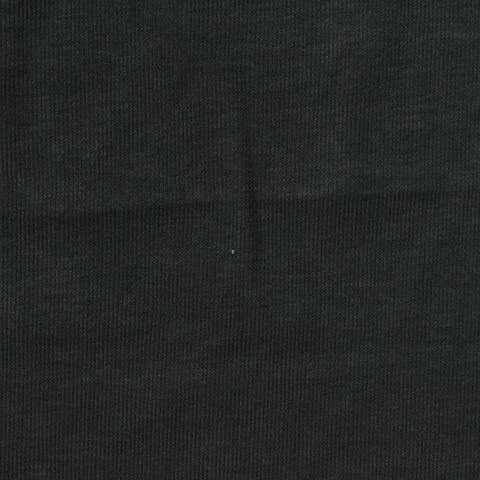 Tencel Lyocell Polyester Blend Rib Knit Fabric, 150 gsm, 150 cm — Black