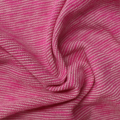 Pink Marl Chunky Knit, Cotton-Poly, 200 gsm