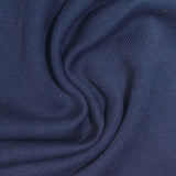 Brushed Cotton Polyester French Terry Fabric, 300 gsm, 170 cm — Navy — photo 3